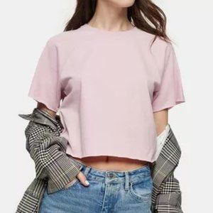 Topshop Raglan Crop T-Shirt